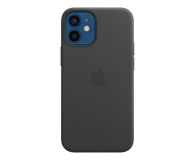 Apple Skórzane etui iPhone 12 mini czarne - 604809 - zdjęcie 1